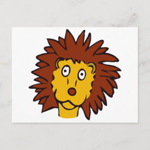 Carte Postale Lion drôle