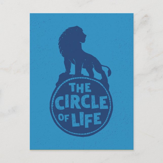 Carte Postale Lion King | Simba "Le Cercle De Vie" (Devant)