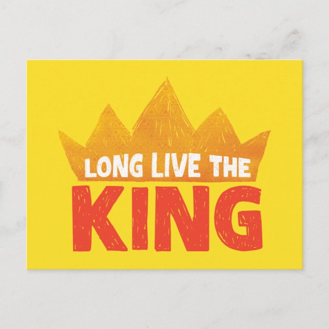 Carte Postale Lion King | Vive Le Roi (Devant)