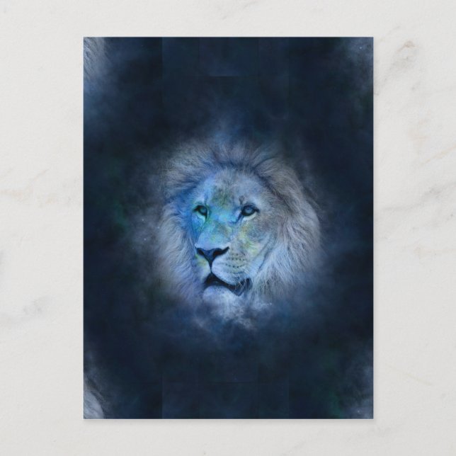 Carte Postale lion leo (Devant)