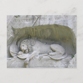 Carte postale Lion Monument Lucerne