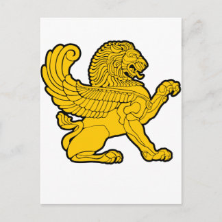 Carte Postale lion perse
