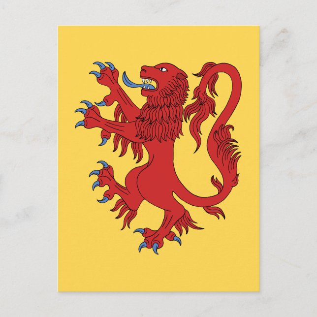Carte Postale Lion Rampant Gules (Devant)