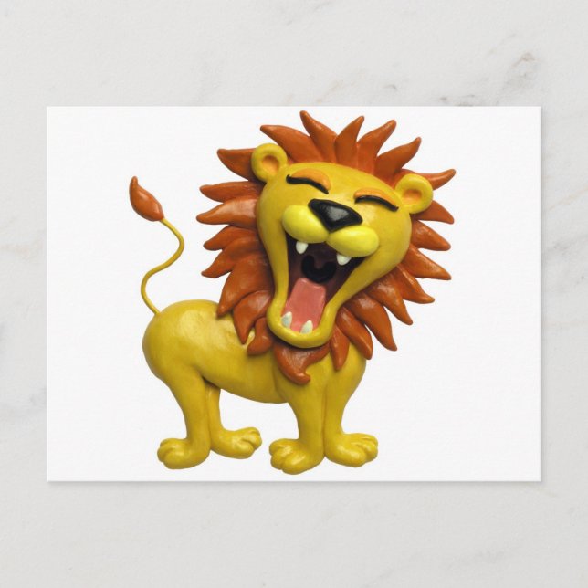 Carte Postale Lion Roaring (Devant)