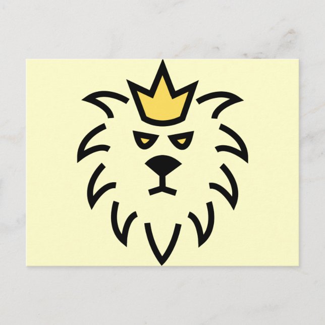 Carte Postale lion roi. (Devant)