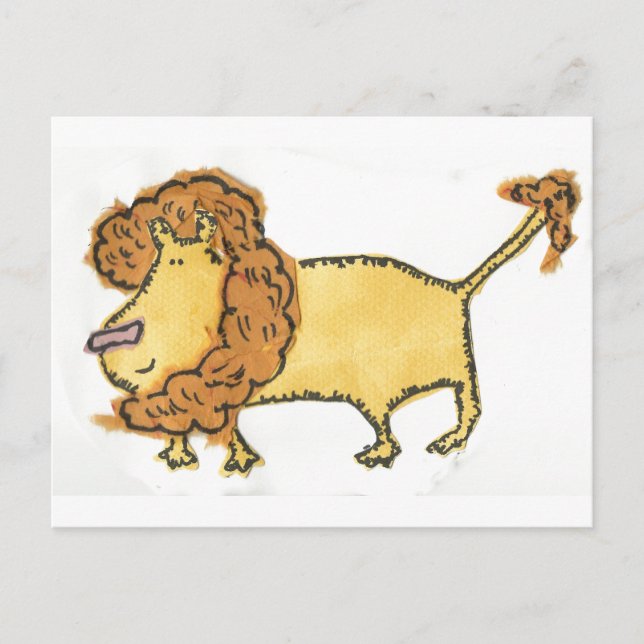 Carte Postale Lion souriant (Devant)