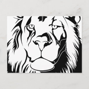 Carte Postale Lion Tribal 002