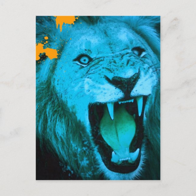 Carte Postale lionne (Devant)