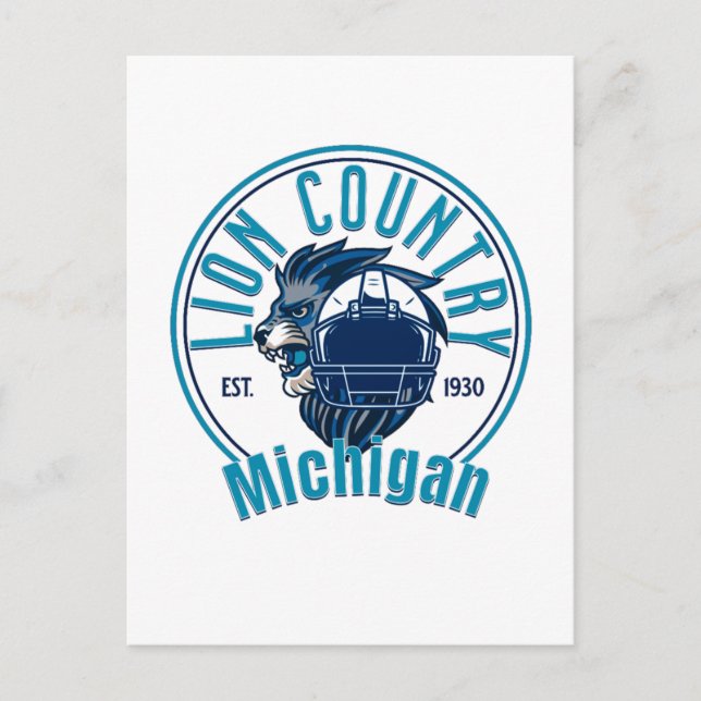 Carte Postale Lions country (Devant)