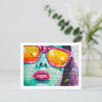 Carte postale - Lipstick Urban Street Art