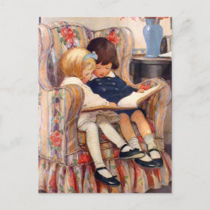 Carte Postale Lire ensemble