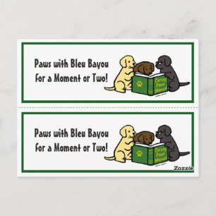 Carte Postale Lire Labrador Puppies Signets