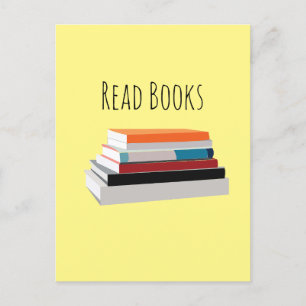 Carte Postale Lire les livres Lover livre