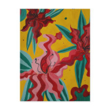 lis, fleurs, abstraction, abstraction, abstraction