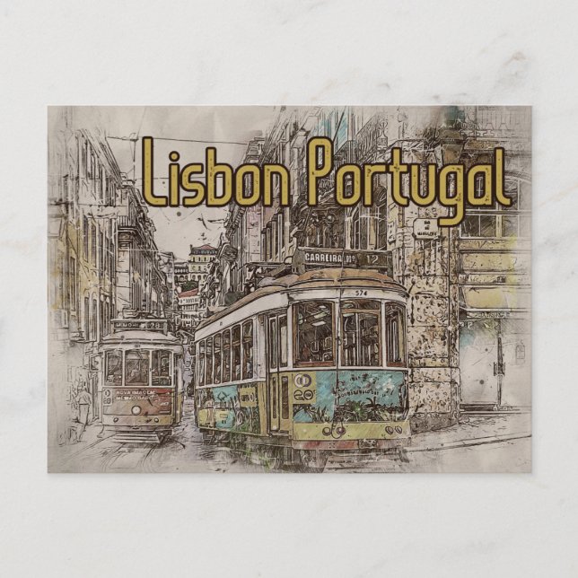Carte Postale Lisbon Portugal Travel Postcard (Devant)