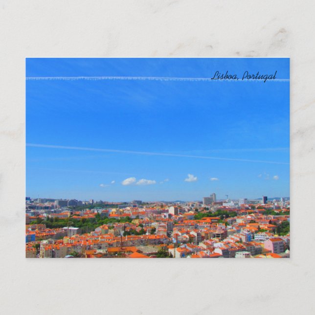 Carte Postale Lisbon Skyline ~ Lisbon, Portugal (Devant)