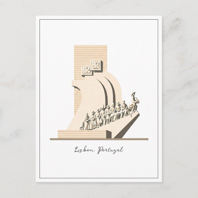 Carte Postale Lisbonne Portugal Monument aux découvertes (Devant)