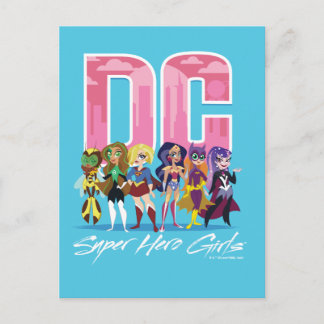 Carte Postale Liste des DC Super Hero Girls