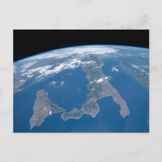 Carte Postale L'Italie et son île de Sicile. (Devant)
