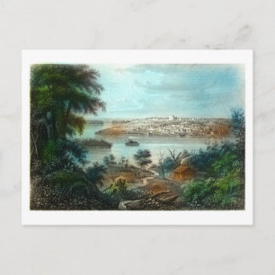 Carte Postale Lithographie vintage de Nauvoo (Mississippi)
