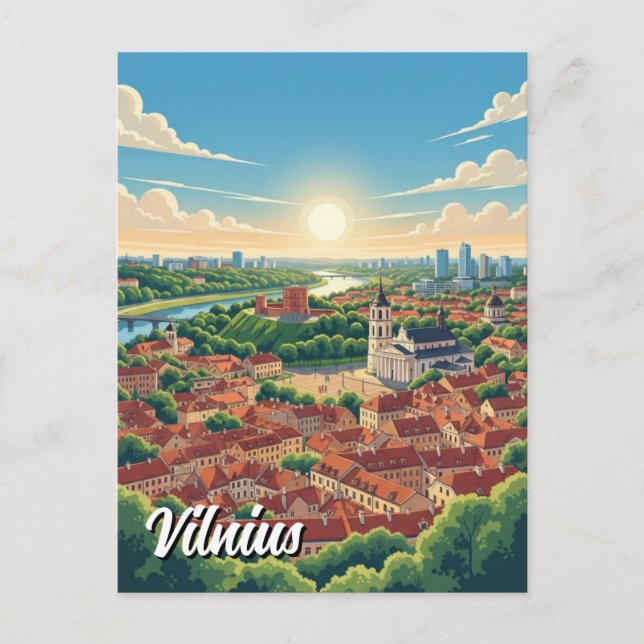 Carte Postale Lithuania Vilnius Travel (Devant)