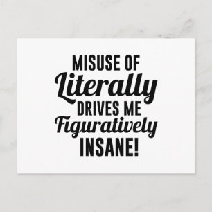 Carte Postale Littéralement Figurant