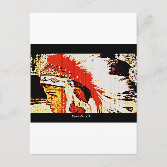 Carte Postale Little Bear Indien (Devant)
