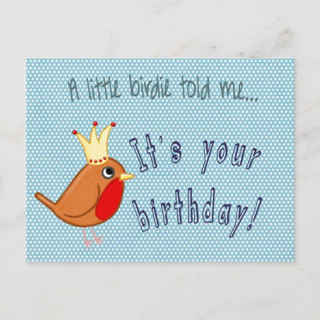 Carte postale Little Birdie (Devant)