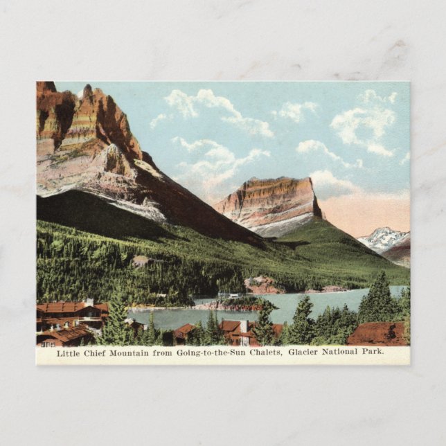 Carte Postale Little Chief Mountain, Parc national des Glaciers, (Devant)