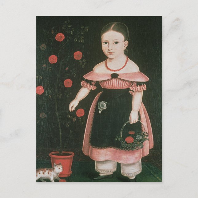 Carte Postale Little Girl in Lavender, c.1840 (Devant)