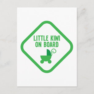 Carte Postale Little KIWI à bord Nouvelle-Zélande