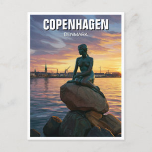 Carte Postale Little Mermaid Copenhagen Danemark Voyage