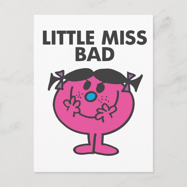 Carte Postale Little Miss Bad | Wicked Smile (Devant)