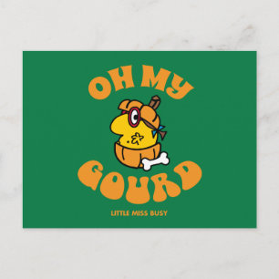 Carte Postale Little Miss Busy Oh My Gourd Halloween