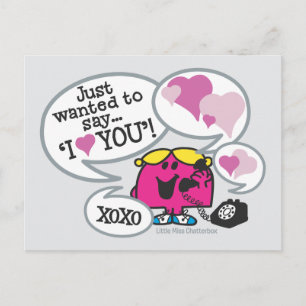 Carte Postale Little Miss Chatterbox Dit Que Je T'Aime
