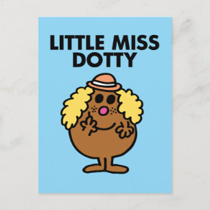 Carte Postale Little Miss Dotty   Lettres noires