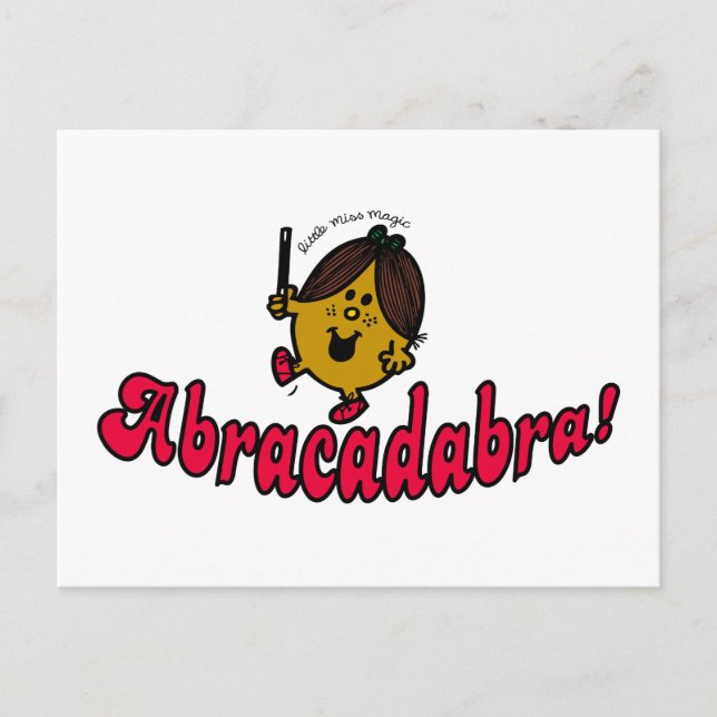 Carte Postale Little Miss Magie | Abracadabra (Devant)