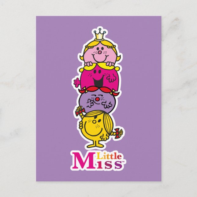 Carte Postale Little Miss | Petite Mlle Debout (Devant)