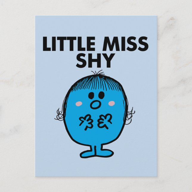 Carte Postale Little Miss Shy | Lettres noires (Devant)