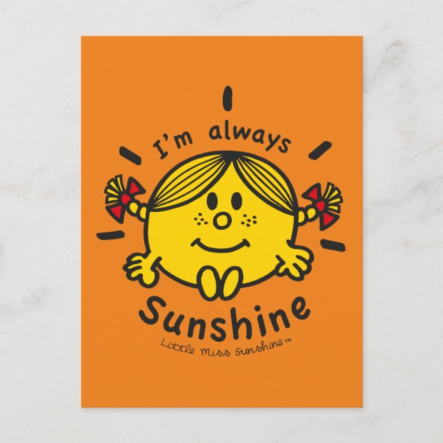 Carte Postale Little Miss Sunshine | Je suis toujours ensoleillé (Devant)