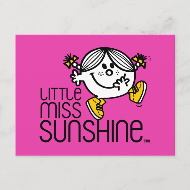 Carte Postale Little Miss Sunshine Marcher Sur Le Nom Graphique (Devant)