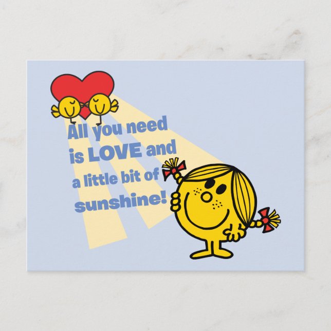Carte Postale Little Miss Sunshine | Tout ce dont vous avez beso (Devant)