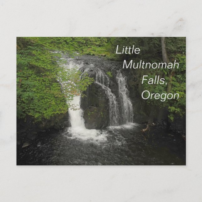 Carte Postale Little Multnomah Falls Oregon Photo (Devant)