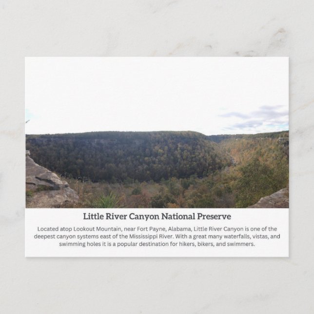 Carte postale Little River Canyon 2 (Devant)