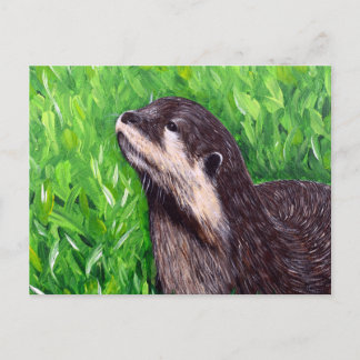 Carte Postale Little River Otter Painting