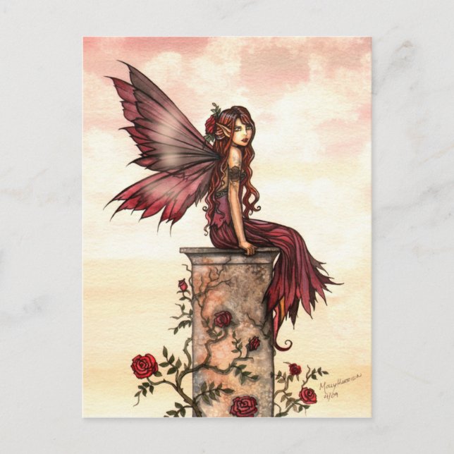 Carte postale Little Scarlet Rose Fairy (Devant)