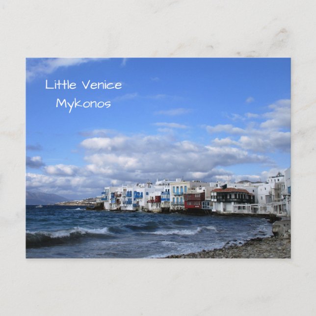 Carte Postale Little Venice, Mykonos (Devant)