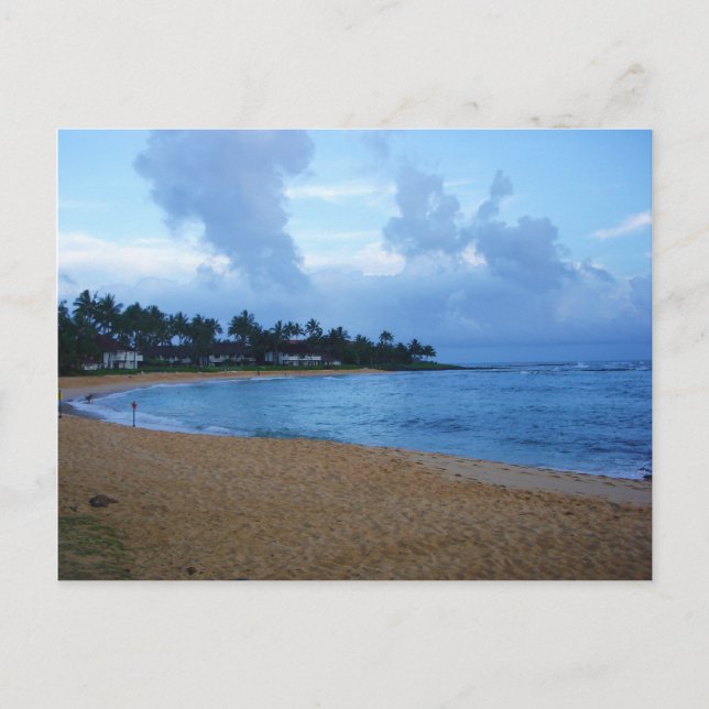 Carte Postale littoral de la plage de kauai-poipu (Devant)