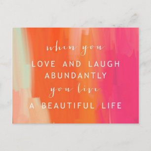 Carte postale Live and Love Life