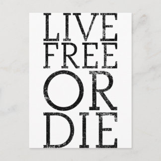 Carte Postale Live Free ou Die